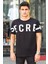 Baskılı Siyah T-Shirt 3034 2