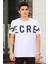 Baskılı Beyaz T-Shirt 3034 2