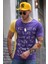 Baskılı Mor T-Shirt 3020 1