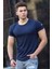 Yırtık Detaylı Lacivert T-Shirt 2883 1