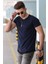Basic Lacivert Erkek T-Shirt 4465 2