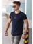 Basic Lacivert Erkek T-Shirt 4465 3