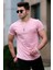 Pudra Basic Bisiklet Yaka T-Shirt 4474 1