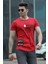 Baskılı Bordo Erkek T-Shirt 4457 1