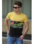 Kamuflaj Desenli Sarı T-Shirt 3003 1
