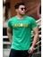 Baskılı Yeşil Erkek T-Shirt 4485 1