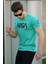 Baskılı Yeşil Erkek T-Shirt 4525 1