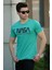Baskılı Yeşil Erkek T-Shirt 4525 2