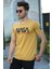 Baskılı Sarı Erkek T-Shirt 4525 1