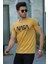 Baskılı Sarı Erkek T-Shirt 4525 2