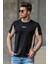 Siyah Erkek T-Shirt 4542 2