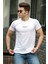 Basic Beyaz Erkek T-Shirt 4516 1