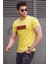Madmext Baskılı Sarı Erkek T-Shirt 4589 1