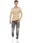 CP223 Dokulu Bisiklet Yaka Slim Fit Camel Kazak 4