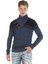 CP226 Detaylı Şal Yaka Desenli Slim Fit Erkek Kazak 1
