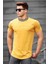 Sarı Nakış Baskılı Erkek T-Shirt 4486 1