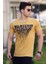 Baskılı Sarı Erkek T-Shirt 4471 1