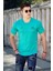 Turkuaz Baskılı Erkek T-Shirt 4632 1