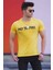Sarı Baskılı Erkek T-Shirt 4597 1