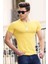 Bisiklet Yaka Sarı Erkek T-Shirt 4552 1