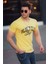 Baskılı Sarı Erkek T-Shirt 4591 1