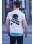 Beyaz Baskılı Erkek T-Shirt 4597 2
