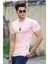Bisiklet Yaka Pudra Erkek T-Shirt 4552 1