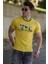 Sarı Baskılı Erkek T-Shirt 4606 1