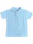 Mavi Kısa Kol 6-16 Yaş Çocuk Okul Lakos /T-shirt - 80238-Mavi 1