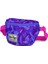 Mor Floral Desenli Bel Çanta 2