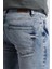 RD18YE010039 Jean Erkek Denim Pantolon Kamuflaj Yamalı Jean 4
