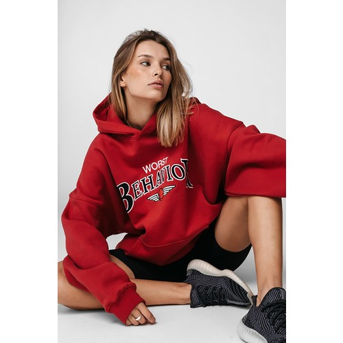Madmext Mad Girls Kırmızı Kadın Sweatshirt MG853 Madmext Mad Girls Kırmızı Kadın Sweatshirt MG853