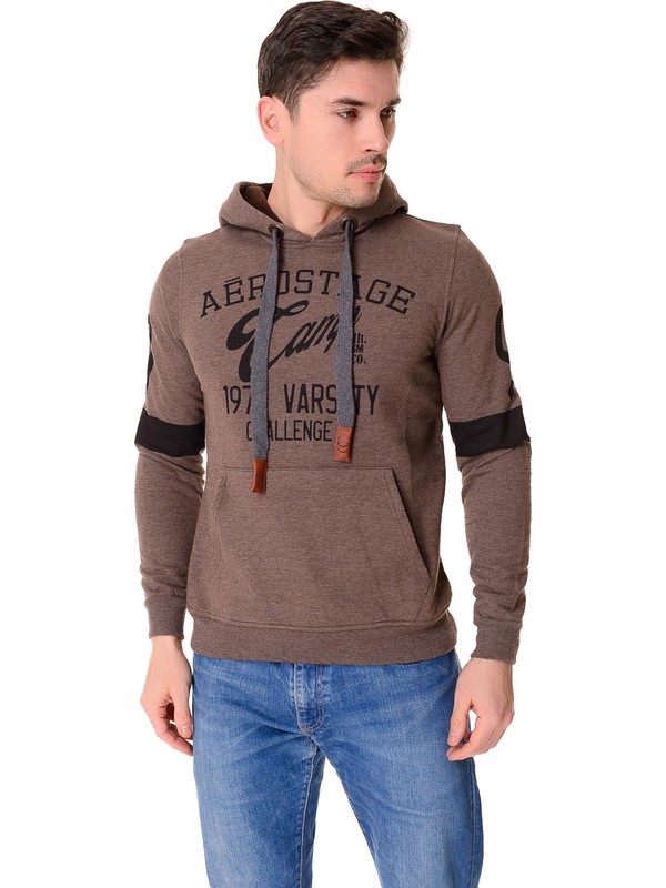 sıfır kol kapşonlu sweat