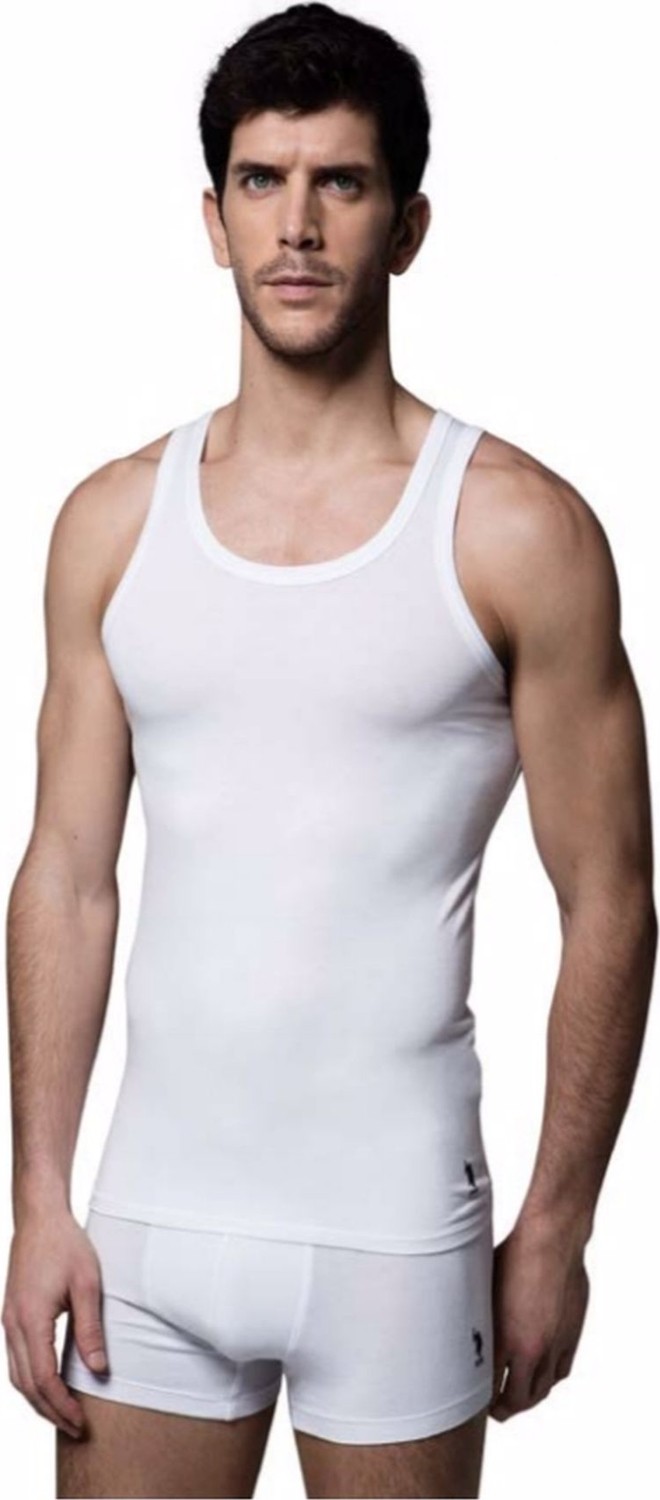 Polo Erkek Beyaz Atlet Boxer Takım 80088