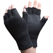 Imershoes Siyah Parmaksız Kesik Yarım Parmak Erkek Eldiven