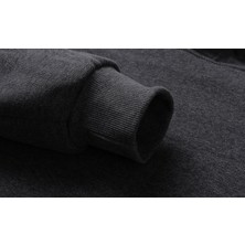Tshirthane Metallica Snake Füme Antrasit Erkek Kapüşonlu Sweatshirt Uzun Kol
