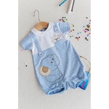 Babymod Fil Figürlü Erkek Bebek Yazlık Tulum