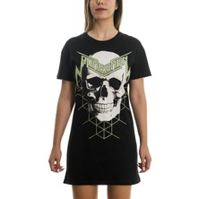 Bonesmen T-Shirt Kısa Elbise Green Magıc Skull