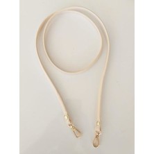 Angel Çanta Akssesuar Spagetti Model Çanta Sapı Krem Renk Light Gold Metal