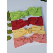 Swan Butik Kız Çocuk Bebek Bandana Toka Seti 4'lü