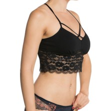 Miorre Dantelli Bralet (Siyah)