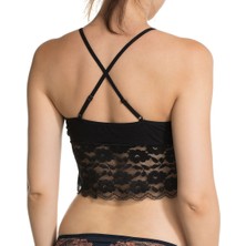 Miorre Dantelli Bralet (Siyah)