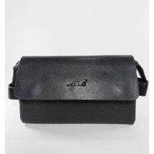 Arpelle Unisex Siyah El Çantası-Unisex Siyah Portföy Çantası