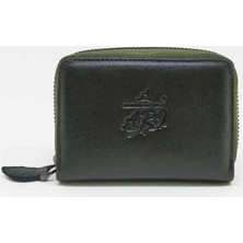 Arpelle Yeşil Deri Unisex Kartlık-10 Bölmelim Kartlık