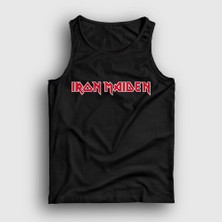 Presmono Unisex Siyah Logo Iron Maiden Atlet