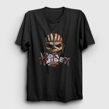 Presmono Unisex Siyah Bite Iron Maiden T-Shirt
