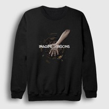 Presmono Unisex Siyah Friction Imagine Dragons Sweatshirt