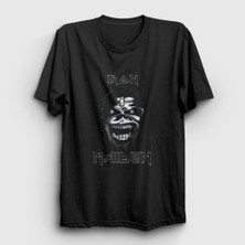 Presmono Unisex Siyah Metal Iron Maiden T-Shirt