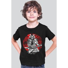 Rock&Roll Samuray Solo Siyah Kısa Kollu Kız Erkek Uniseks Çocuk T-Shirt