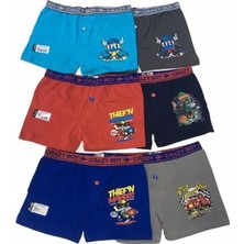 Tutku Erkek Çocuk  Baskılı Boxer 12'li